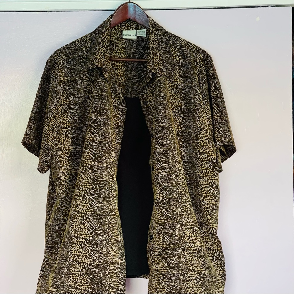 Stylish Black and Gold Women's Blouse